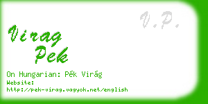 virag pek business card